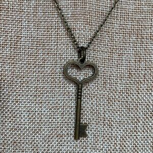 Skeleton key Pendant Necklace 18” Chain New
